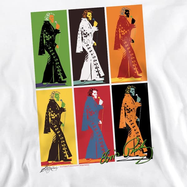 Elvis Presley Unisex Vuxen Retro Boxes Sweatshirt S Vit White S