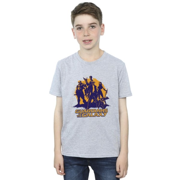 Guardians Of The Galaxy Boys Sunset Guardians T-shirt 7-8 år Sports Grey 7-8 Years