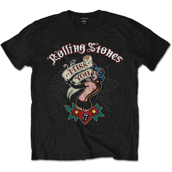The Rolling Stones Unisex Adult Miss You T-Shirt S Svart Black S