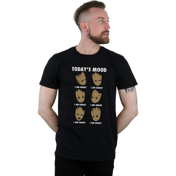 Guardians Of The Galaxy Mens Today's Mood Baby Groot Cotton TS Black 3XL