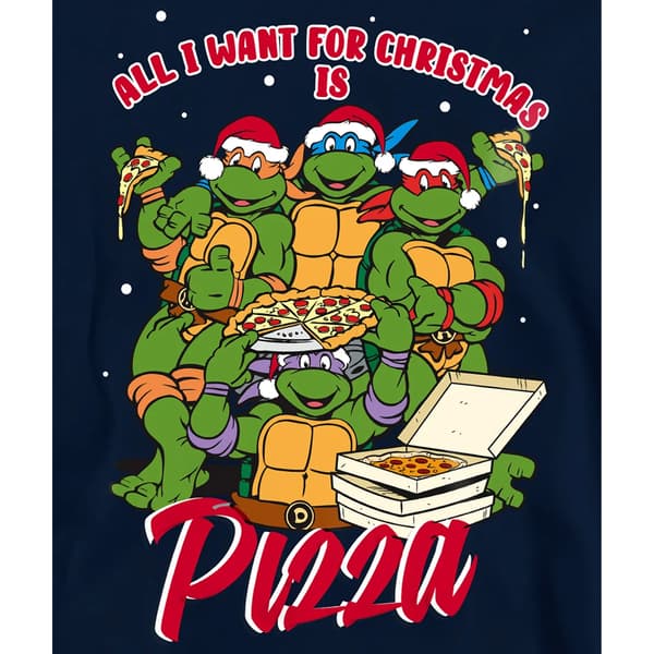 Teenage Mutant Ninja Turtles Barn/Ungdom Pizza Jul Pullover Black 9-11 Years