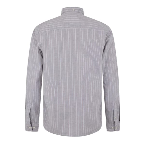 Jack And Jones Herr Pinstripe Regular Långärmad Skjorta L Feat Feather Grey L