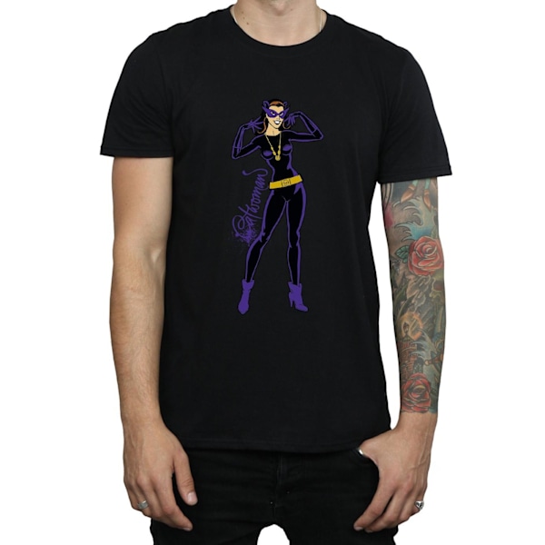 DC Comics Catwoman Happy Pose T-shirt L Svart Black L