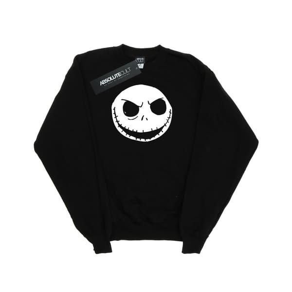 Disney Flickor Nightmare Before Christmas Jack Skellington Ansikte S Black 7-8 Years