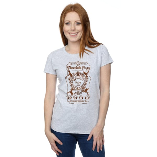 Harry Potter Dam/Kvinnor Chokladgrodor Mono Label Bomull T- Sports Grey M
