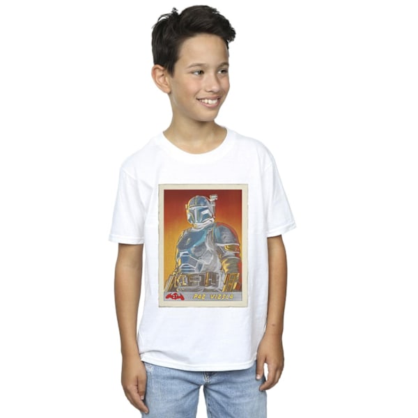 Star Wars Boys The Mandalorian Paz Vizla Kortärmad T-shirt 5-6 år White 5-6 Years