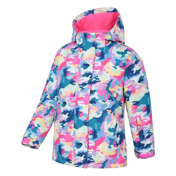 Mountain Warehouse Snowdrop Watercolour Skidjacka för Barn Bright Pink 13 Years