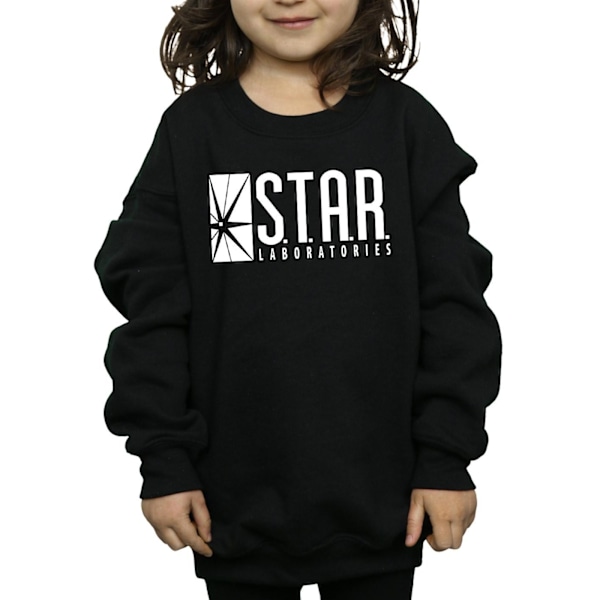 The Flash Girls Star Labs Sweatshirt 9-11 år Svart Black 9-11 Years