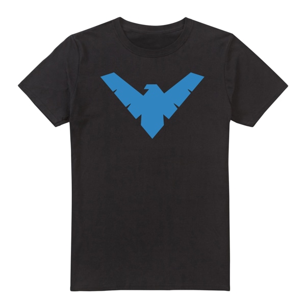 Batman Mens Nightwing Logo T-shirt M Svart Black M