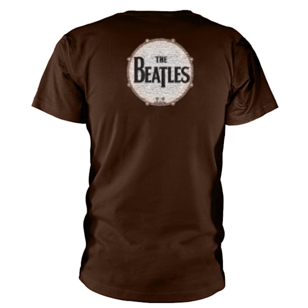 The Beatles Unisex Vuxen Baktryck T-Shirt S Brun Brown S