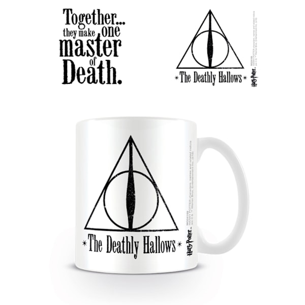 Harry Potter Master Of Death Mugg En Storlek Vit/Svart White/Black One Size