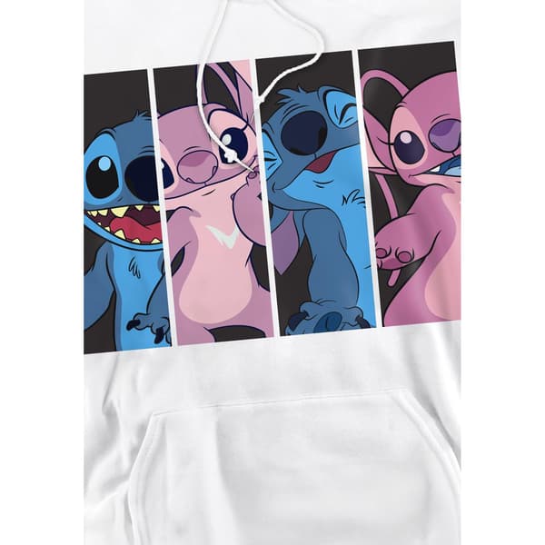 Lilo & Stitch Herr Stitch Angel Boxes Huvtröja L Vit White L