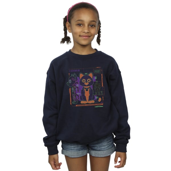 Disney Girls Lightyear Sox Technical Sweatshirt 12-13 år Nav Navy Blue 12-13 Years