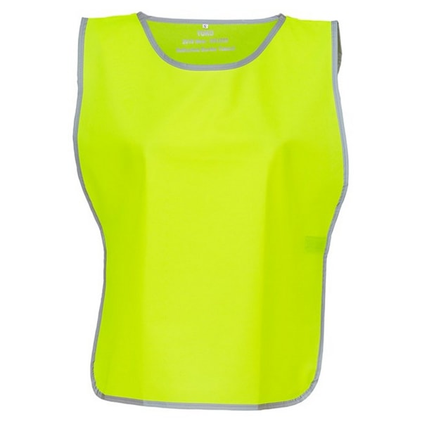 Yoko Unisex Vuxen Kontrast Hi-Vis Tabard L-XL Gul Yellow L-XL