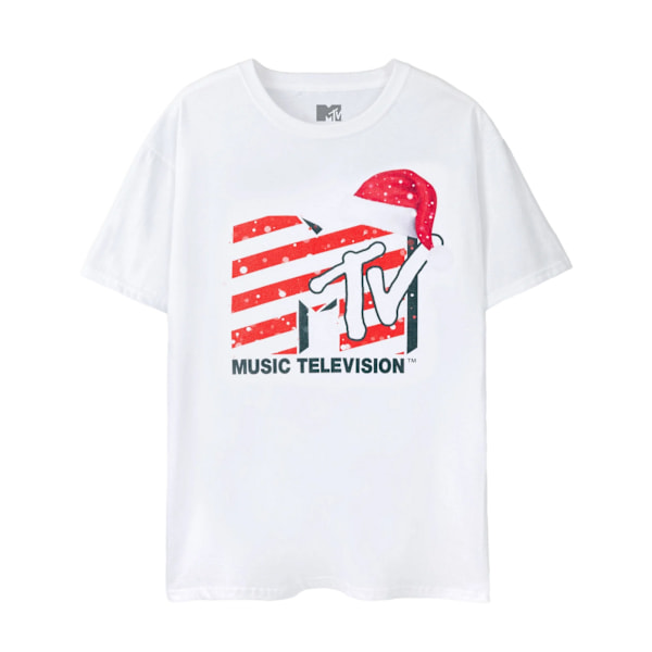 MTV Unisex Vuxen Jultomteluva T-shirt M Vit White M