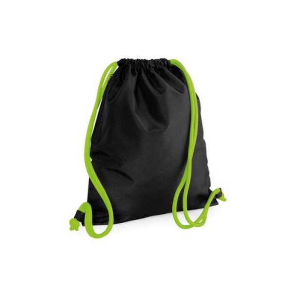 Bagbase Icon Dragsko Väska/Gymsac (Pack of 2) One Size Black/L Black/Lime Green One Size