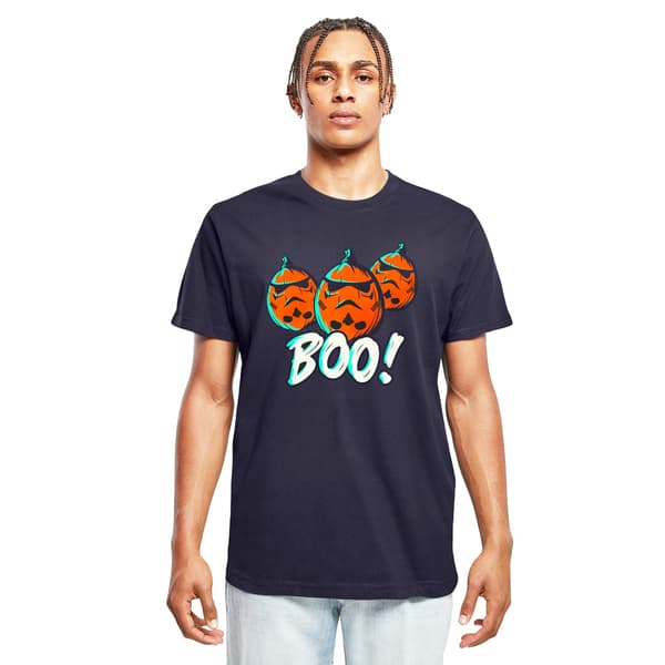 Star Wars Herr Boo! Stormtrooper Pumpa Bomulls T-Shirt M Marinblå Navy Blue M