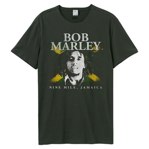 Amplified Unisex Vuxen Bob Marley T-shirt M Kol Charcoal M