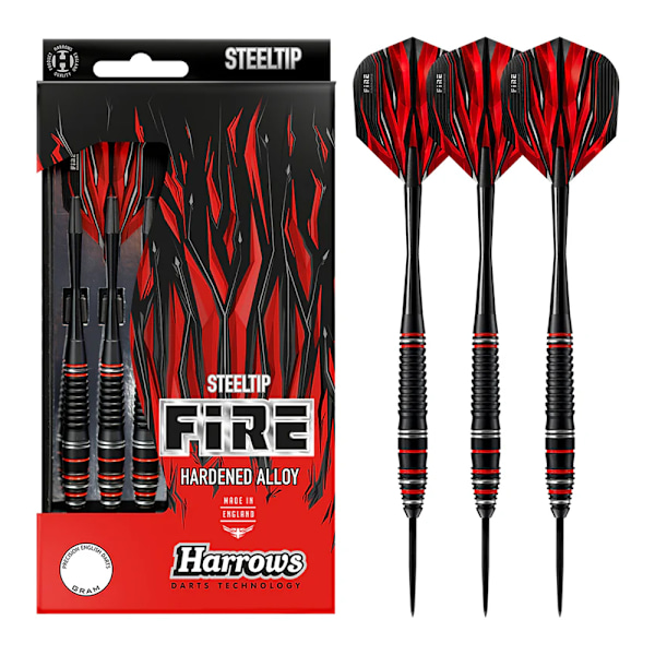 Harrows Fire 2024 Alloy Dartpilar One Size Svart/Röd Black/Red One Size
