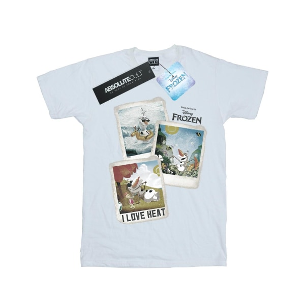 Frozen Womens/Ladies Olaf Polaroid Cotton Boyfriend T-Shirt SW White S