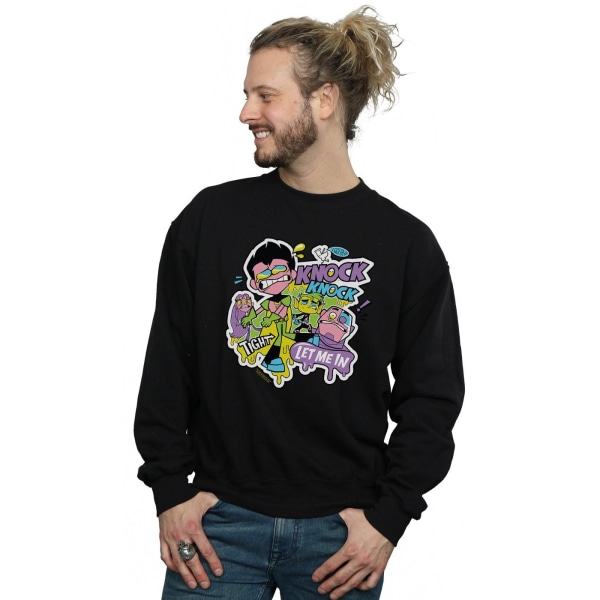 DC Comics Herr Teen Titans Go Knock Knock Sweatshirt M Svart Black M