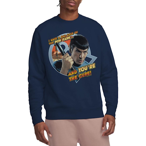 Star Trek Unisex Vuxen Pon Farr Sweatshirt XXL Marinblå Navy XXL