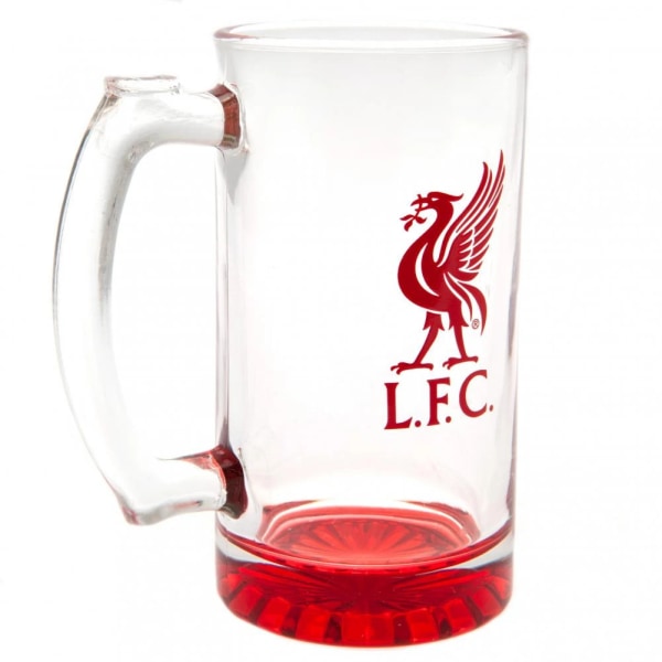 Liverpool FC Crest Beer Stein One Size Klar/röd Clear/Red One Size