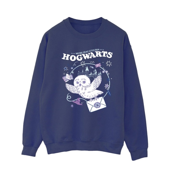 Harry Potter uggla för kvinnor/damer från Hogwarts tröja Navy Blue S