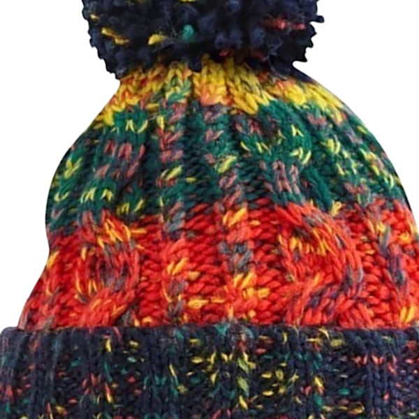 Beechfield Unisex Vuxen Korkdragare Stickad Pom Pom Mössa Hatt O Crackling Campfire One Size