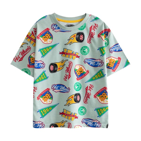 Hot Wheels Pojkar Retro Märke Kortärmad Kort Pyjamas Set (Pac Multicoloured 5-6 Years