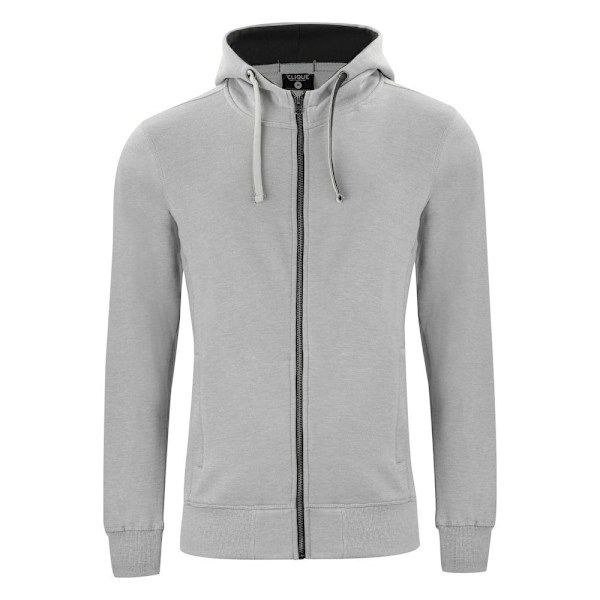 Clique Classic Melange Full Zip Hoodie S Grå Grey S
