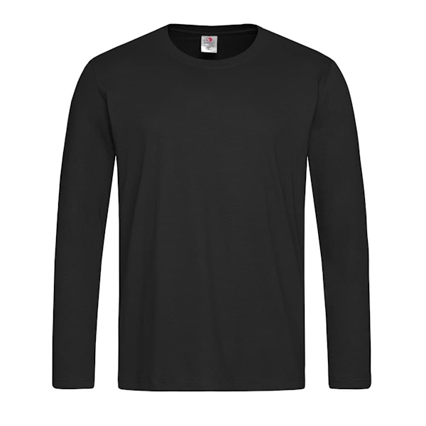 Stedman Herr Comfort Långärmad T-shirt L Black Opal Black Opal L