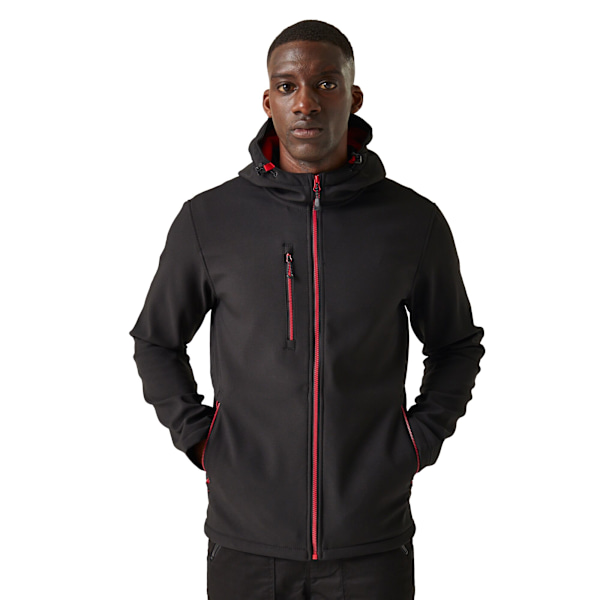 Regatta Professional Herr 2-lagers Softshelljacka XL Svart/Cl Black/Classic Red XL