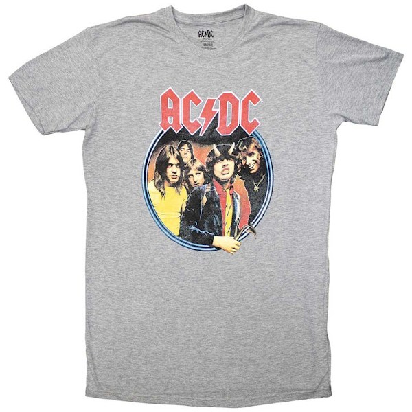 AC/DC Dam/Kvinnor Highway To Hell Cirkel T-Shirt M Grå Grey M