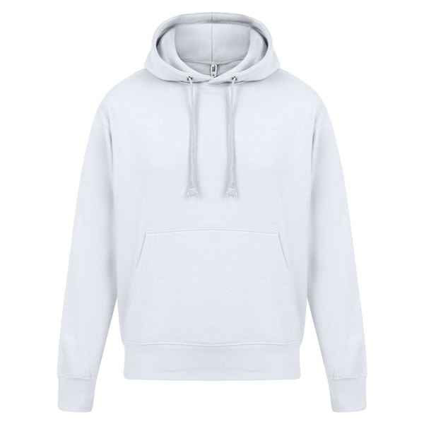Casual Classics Herr Ringspun Bomull Hoodie L Vit White L