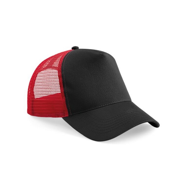 Beechfield Unisex Adult Snapback Trucker Cap One Size Black/Cla Black/Classic Red One Size
