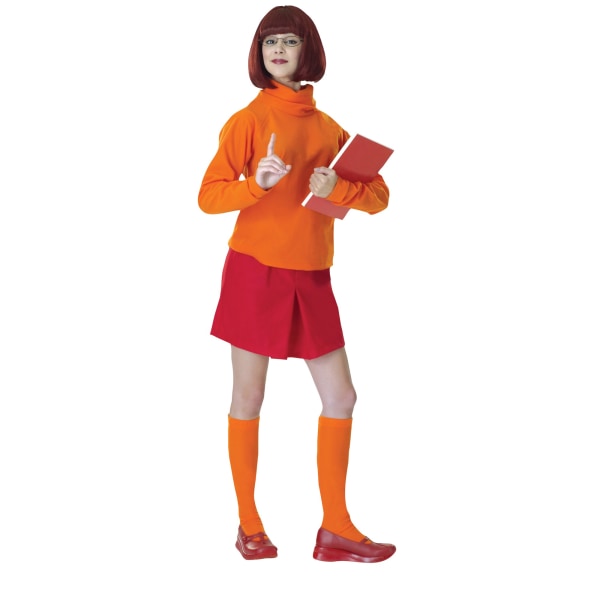 Scooby Doo Dam/Dam Velma Kostym One Size Orange/Röd Orange/Red One Size