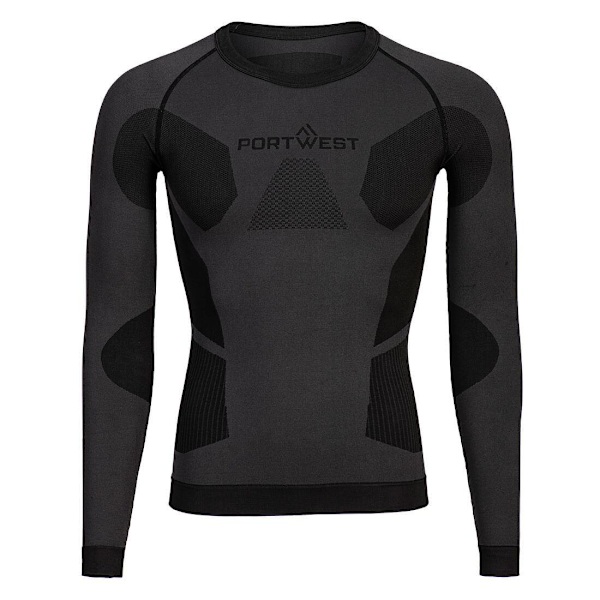 Portwest Dynamic Air Base Layer Top M Charcoal för män Charcoal M