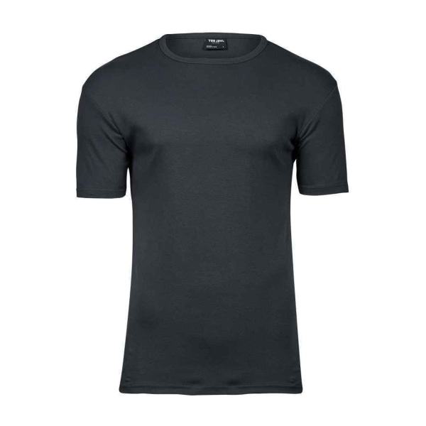 Tee Jays Mens Interlock T-Shirt 5XL mörkgrå Dark Grey 5XL
