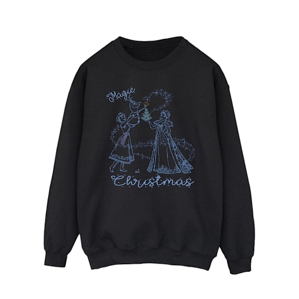 Disney Mens Frozen Magic Christmas Sweatshirt S Svart Black S