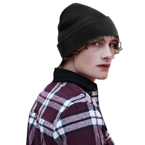 Beechfield Original Recycled Cuffed Beanie One Size Svart Black One Size