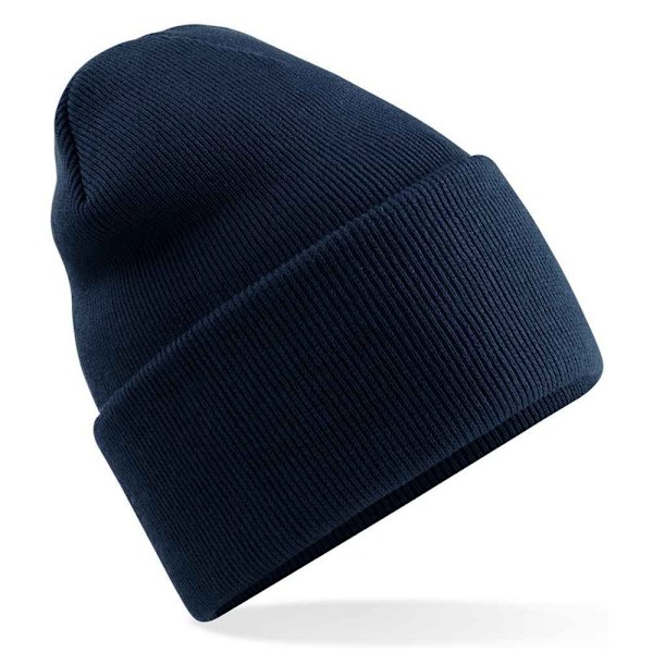 Beechfield Unisex Vuxen Original Recycled Deep Cuffed Beanie On French Navy One Size