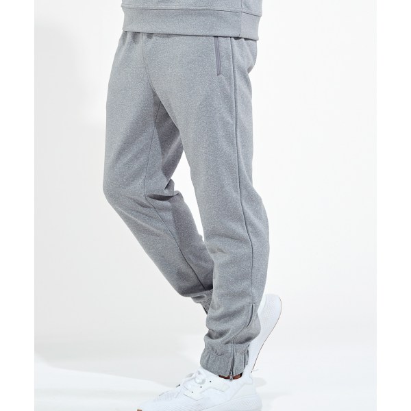 TriDri Mens Spun Dyed Jogging Bottom L Gråmelerad Grey Melange L