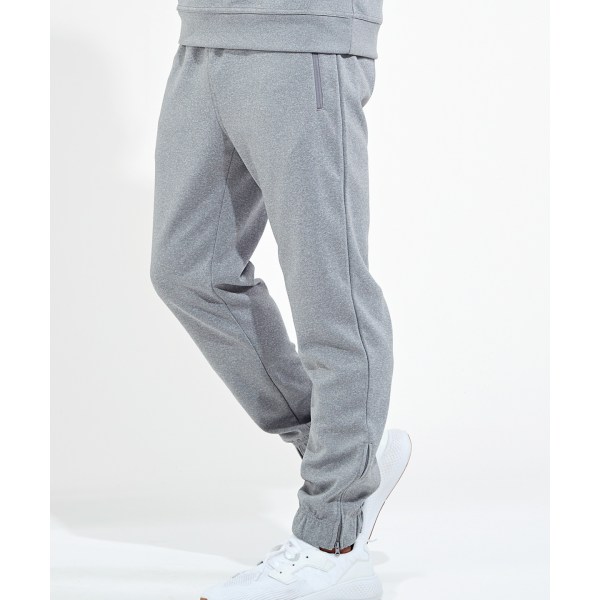 TriDri Mens Spun Dyed Jogging Bottoms XL Grey Melange Grey Melange XL