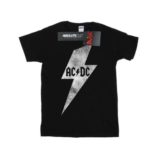 AC/DC Girls Lightning Bolt bomull T-shirt 7-8 år Svart Black 7-8 Years