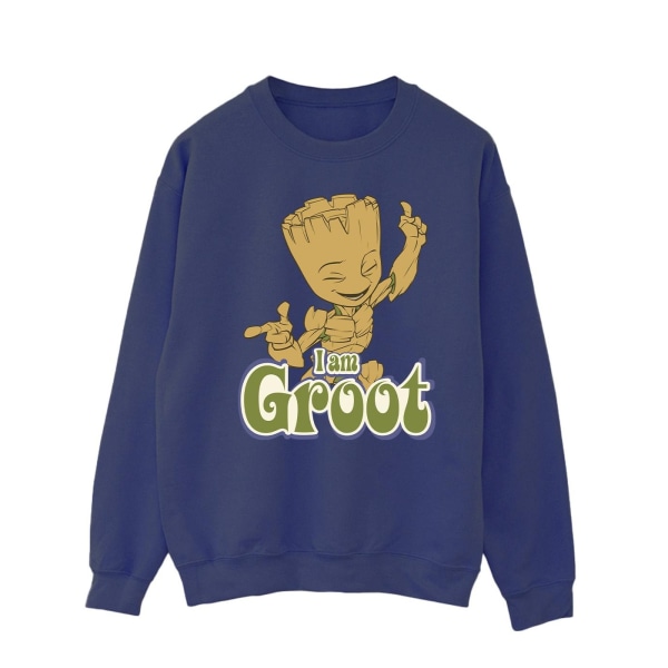 Guardians Of The Galaxy Herr Groot Dancing Sweatshirt XXL Marinblå Navy Blue XXL