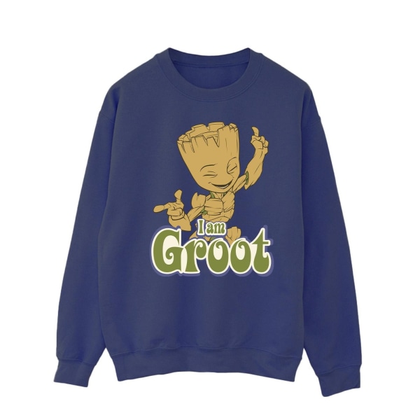 Guardians Of the Galaxy Herr Groot Dans Sweatshirt L Marinblå Bl Navy Blue L