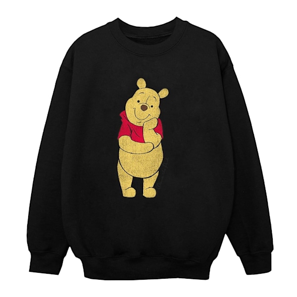 Winnie the Pooh Klassisk Sweatshirt för Pojkar 9-11 År Svart Black 9-11 Years