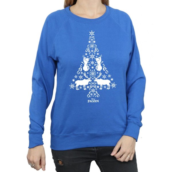 Disney Dam/Kvinnor Frozen Julgran Sweatshirt L Heather Heather Grey L