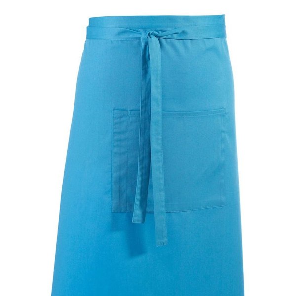 Premier Unisex Färger Bar Apron / Arbetskläder (Lång Continental S Turquoise One Size
